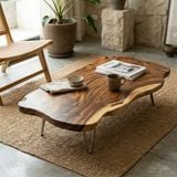  BÀN GỖ ME TÂY - N110 x R45-50 x D5 cm 