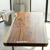  BÀN GỖ ME TÂY 141 x 58-65-71 x 4 cm 