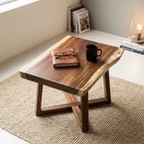  BÀN GỖ ME TÂY - N70 x R46-48 x D5 cm 