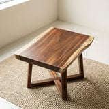  BÀN GỖ ME TÂY - N70 x R46-48 x D5 cm 