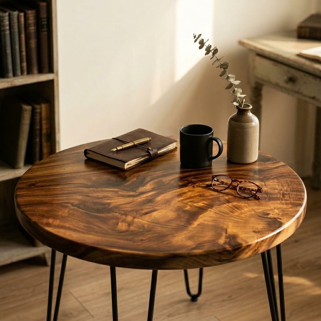  BÀN GỖ ME TÂY 70 x 4 cm 