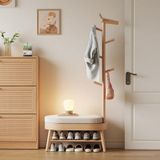  CÂY MÓC TREO QUẦN ÁO KÈM KỆ ĐỂ GIÀY 