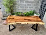  BÀN GỖ ME TÂY 180 x 80-68-79 x 5 cm 