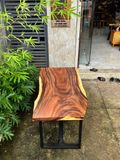  BÀN GỖ ME TÂY 126 x 65-63-66 x 5 CM 