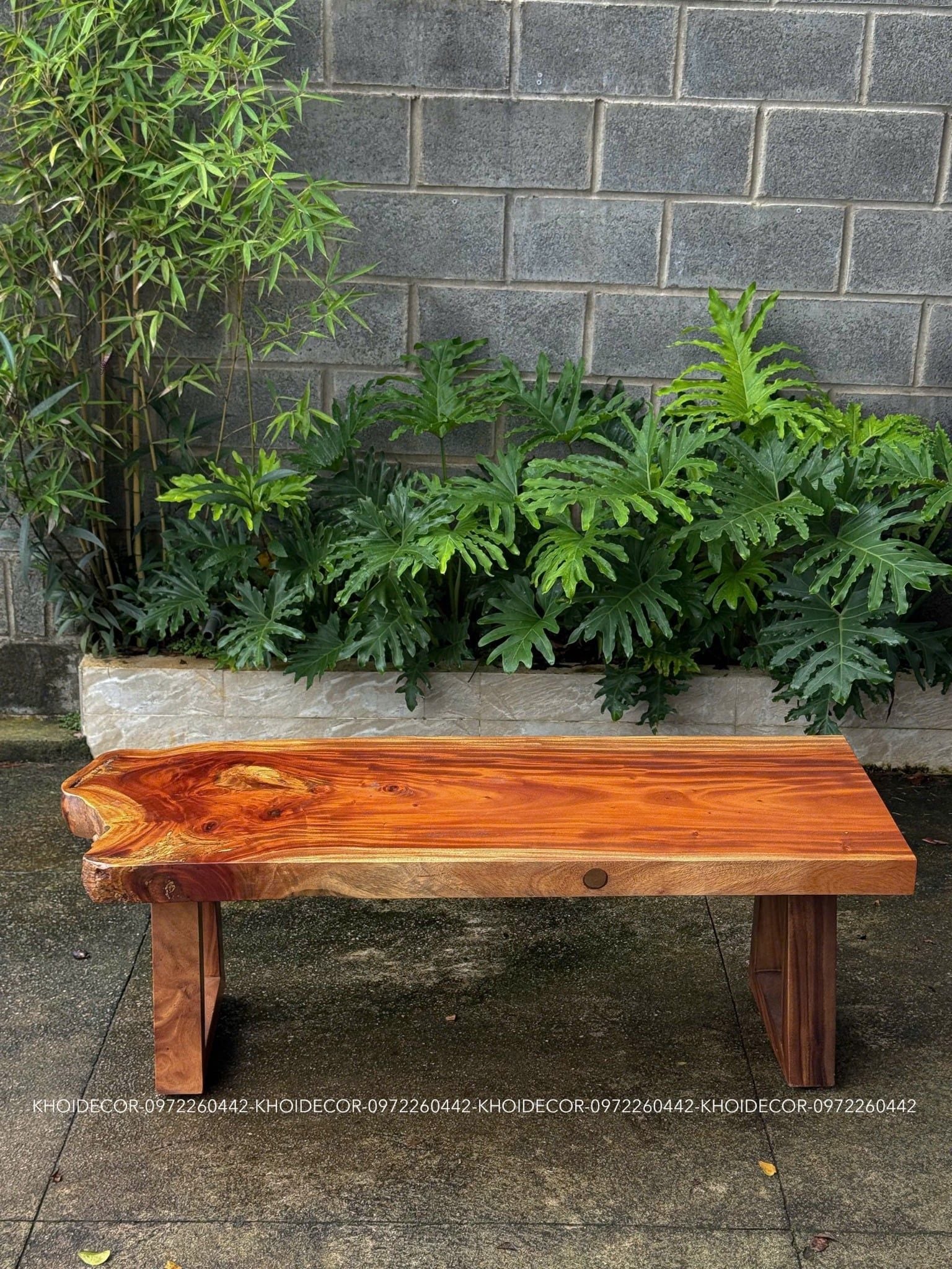  BÀN GỖ XÀ CỪ 136 x 48-50 x 6 cm 