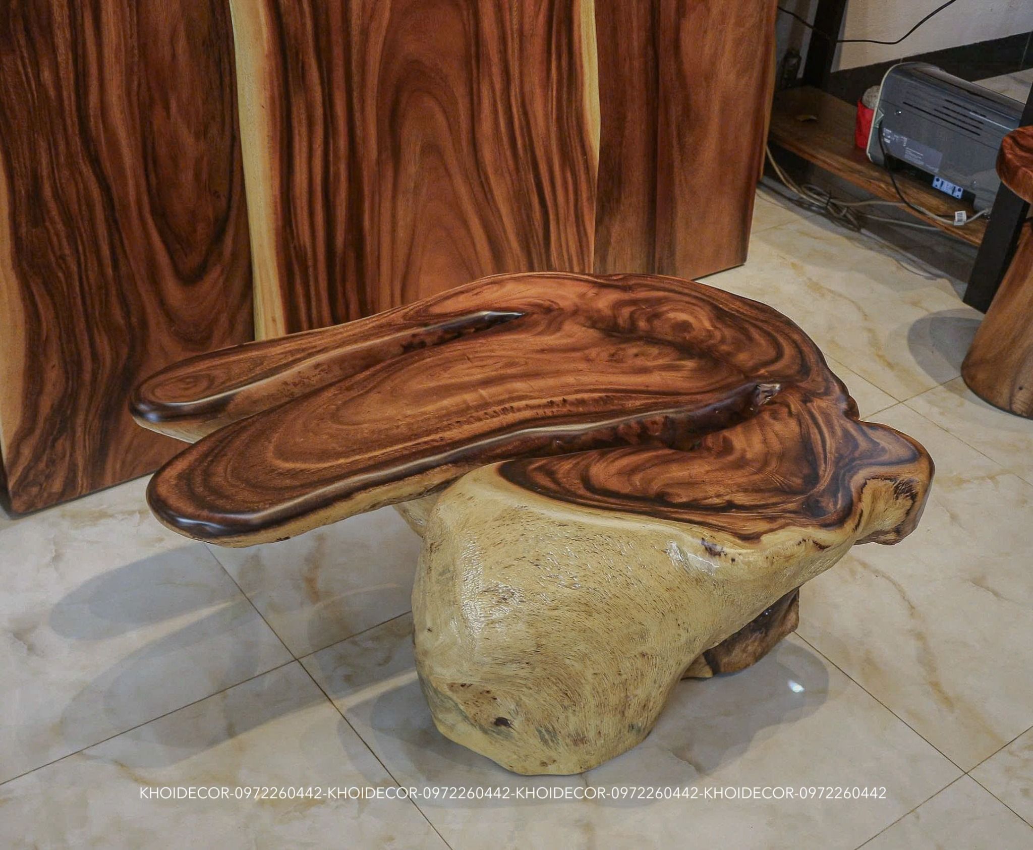  BÀN SOFA GỖ ME TÂY NGUYÊN KHỐI 