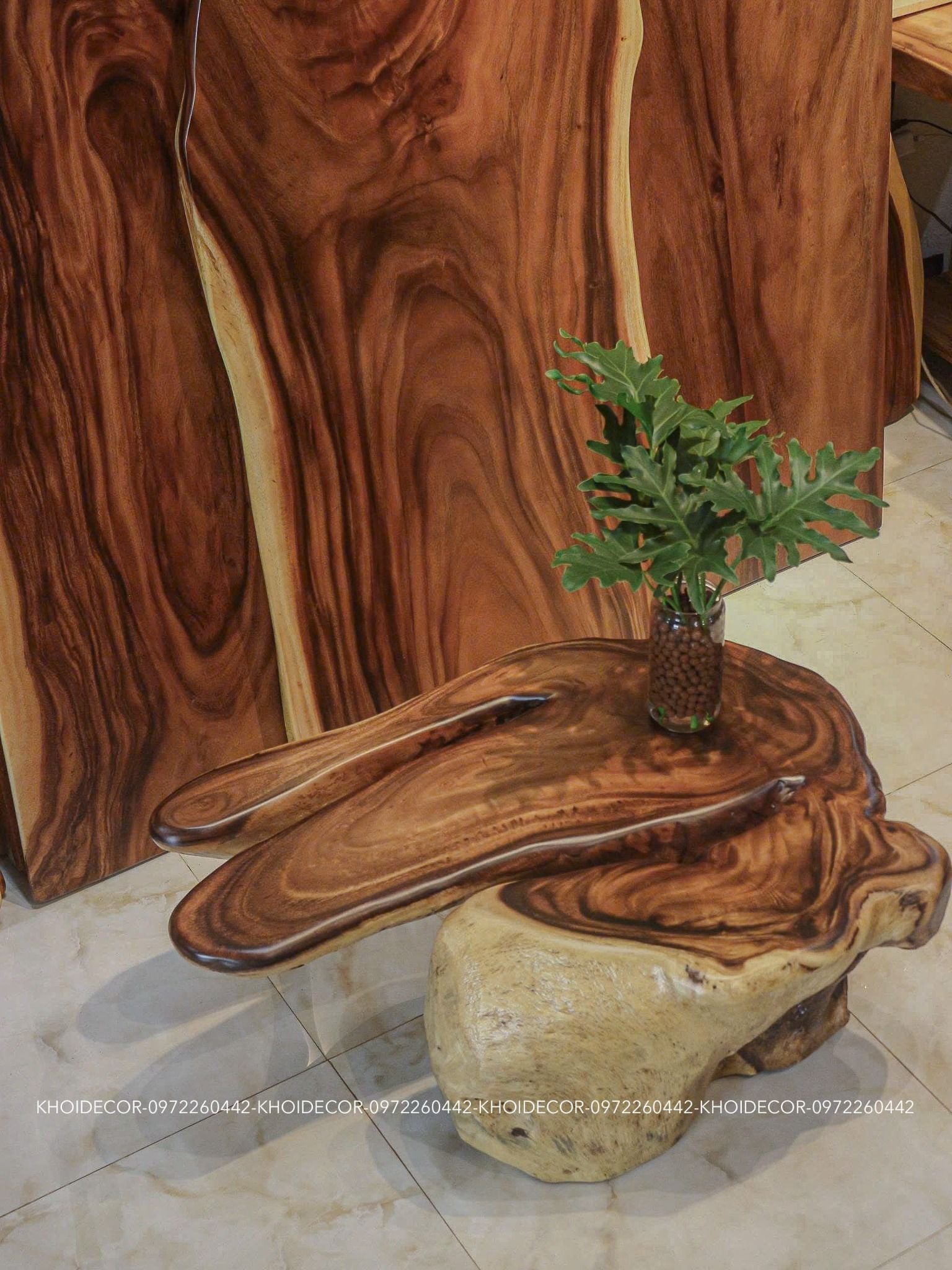  BÀN SOFA GỖ ME TÂY NGUYÊN KHỐI 