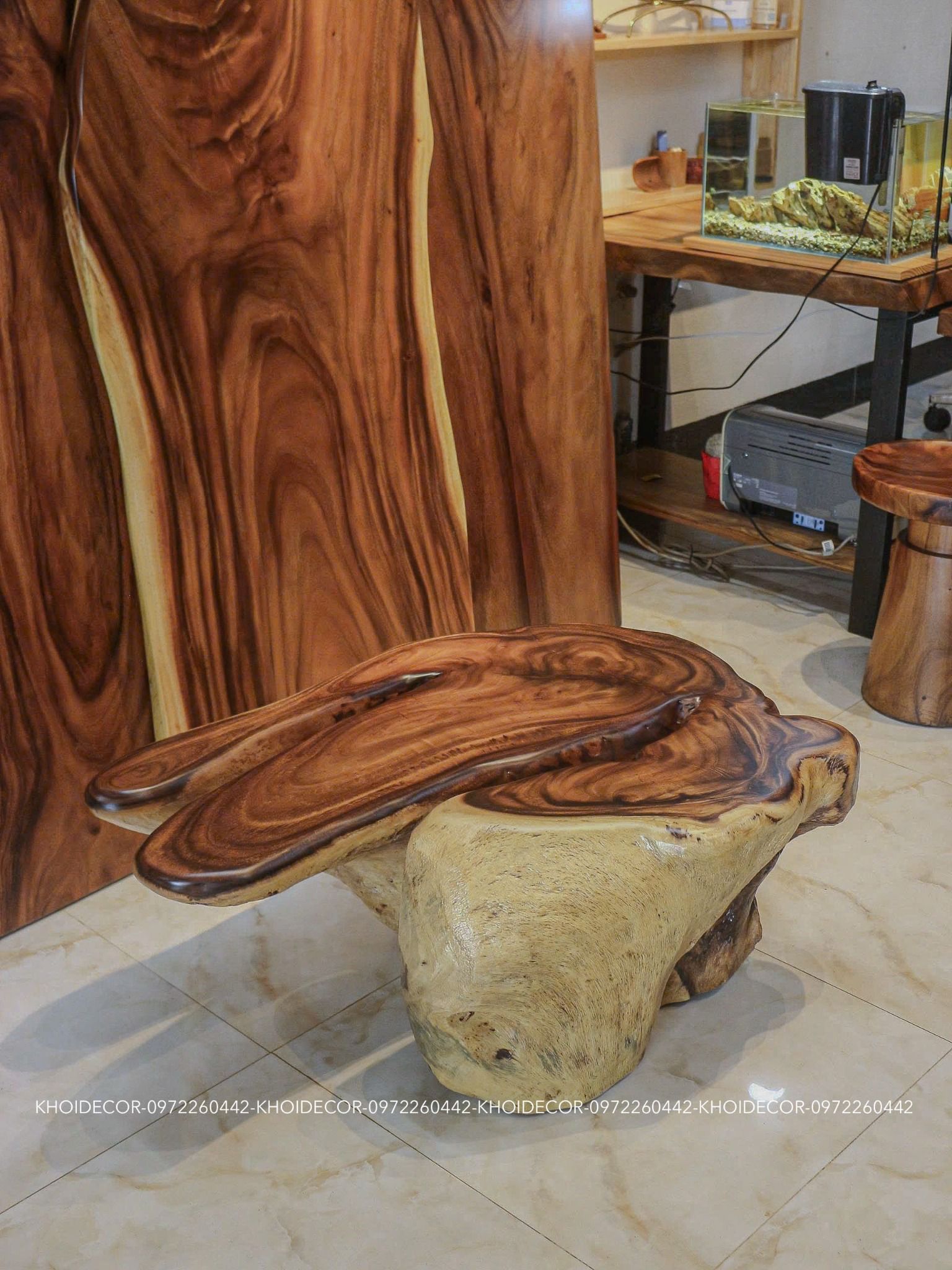  BÀN SOFA GỖ ME TÂY NGUYÊN KHỐI 