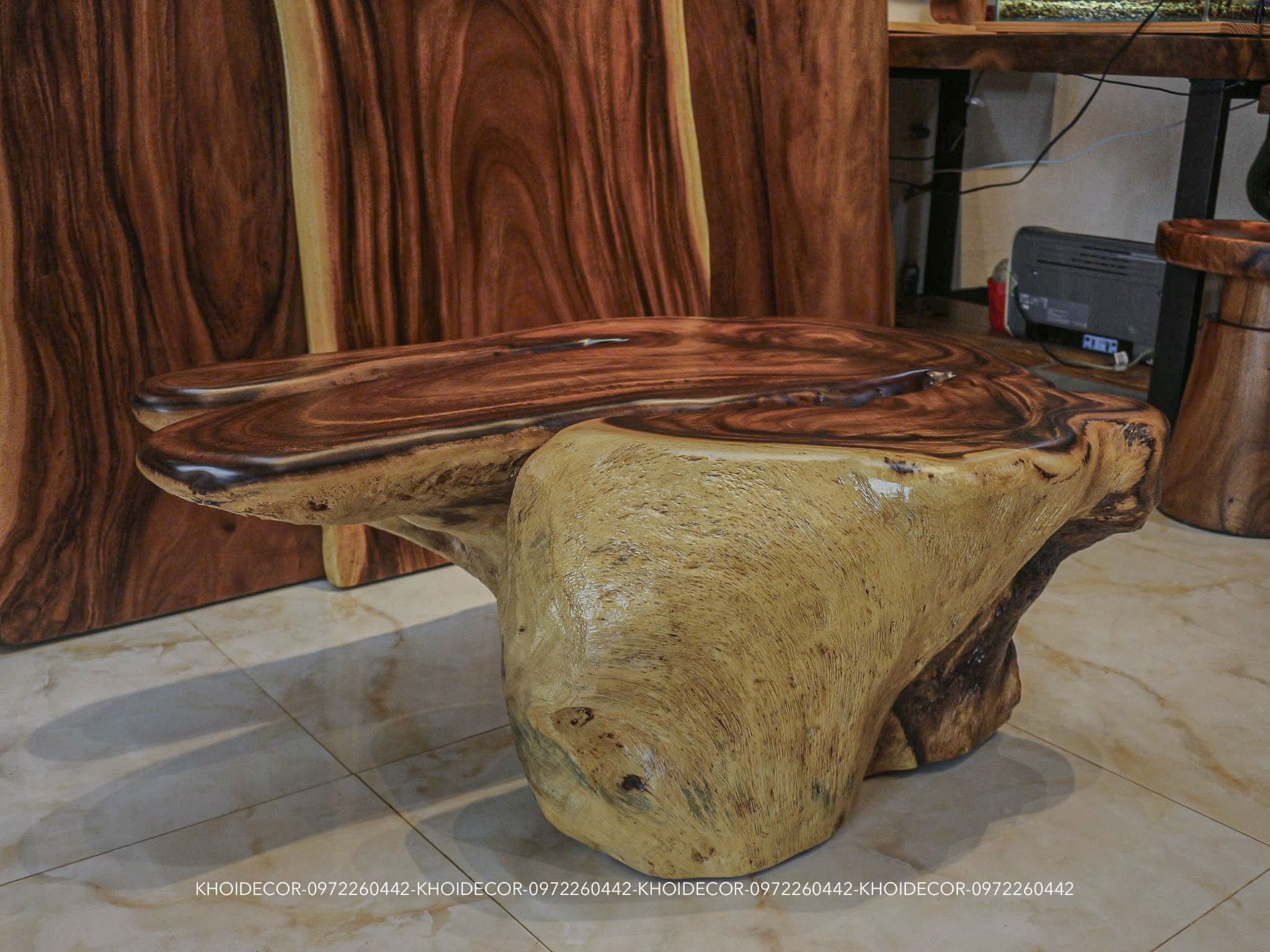  BÀN SOFA GỖ ME TÂY NGUYÊN KHỐI 