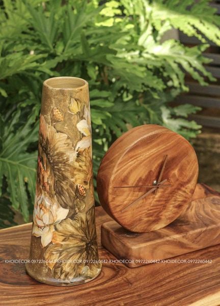  TRỤ SEN MEN KHÔ GỐM TÂM AN 