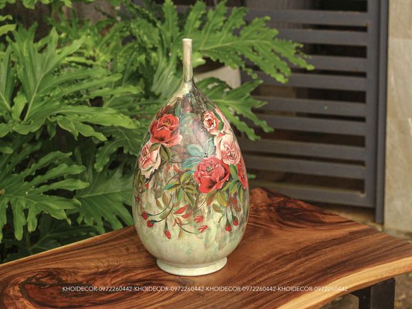  HÚT LỘC GIỌT NƯỚC MEN KHÔ GỐM TÂM AN 