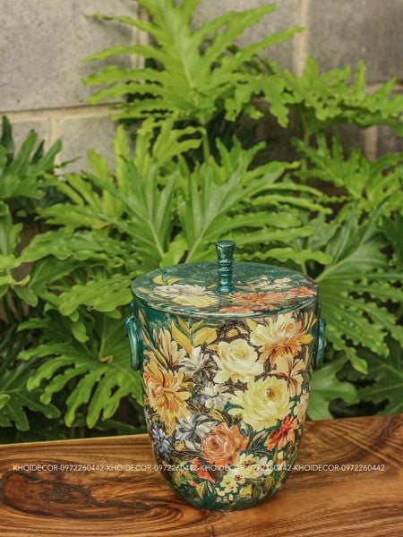  XÔ NẮP MEN KHÔ GỐM TÂM AN 