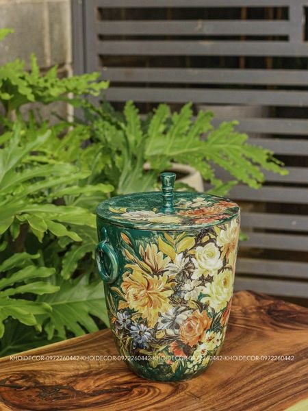  XÔ NẮP MEN KHÔ GỐM TÂM AN 