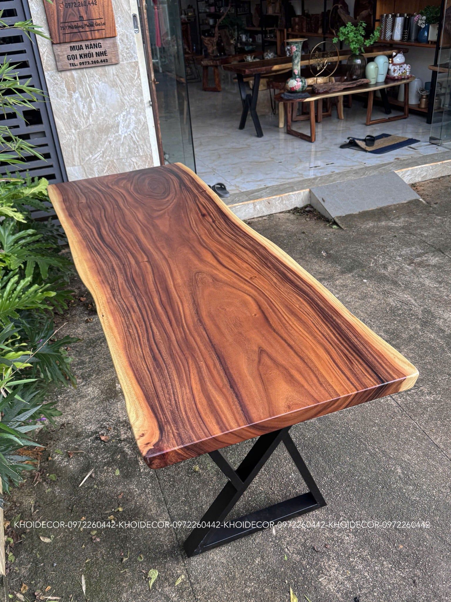  BÀN GỖ ME TÂY 220 x 78-80 x 5 cm 