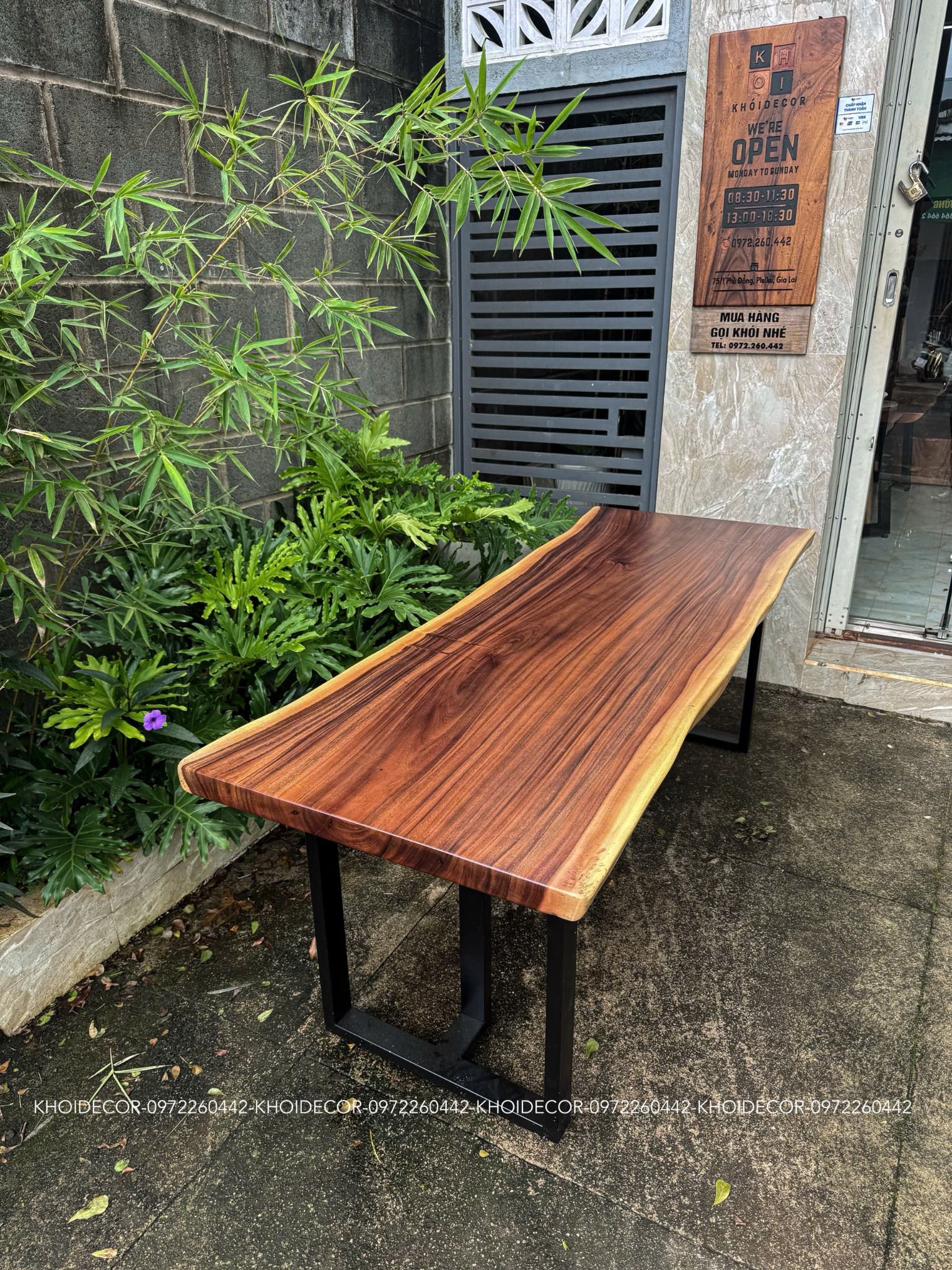  BÀN GỖ ME TÂY 200 x 70-75 x 5 cm 