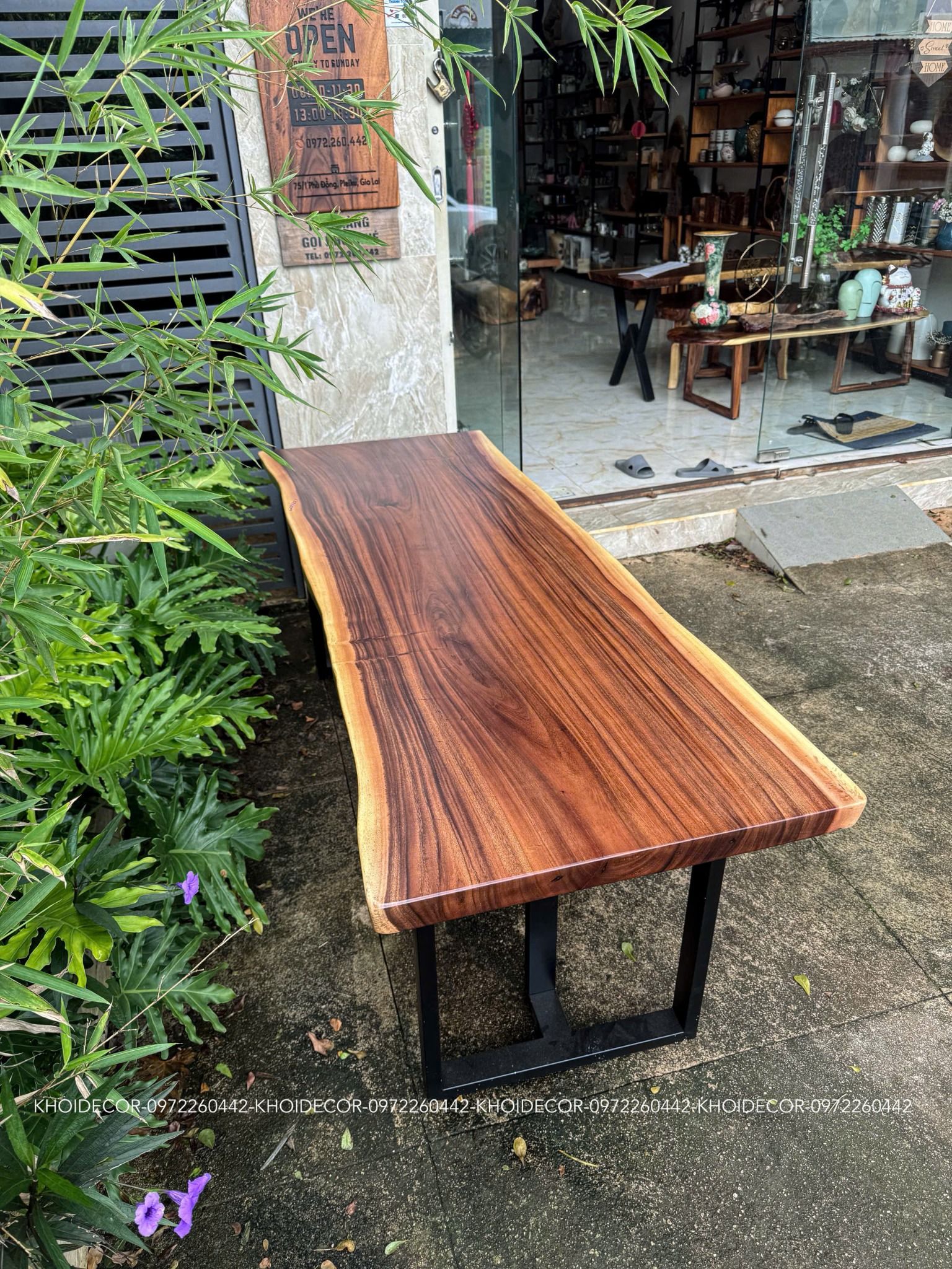  BÀN GỖ ME TÂY 200 x 70-75 x 5 cm 