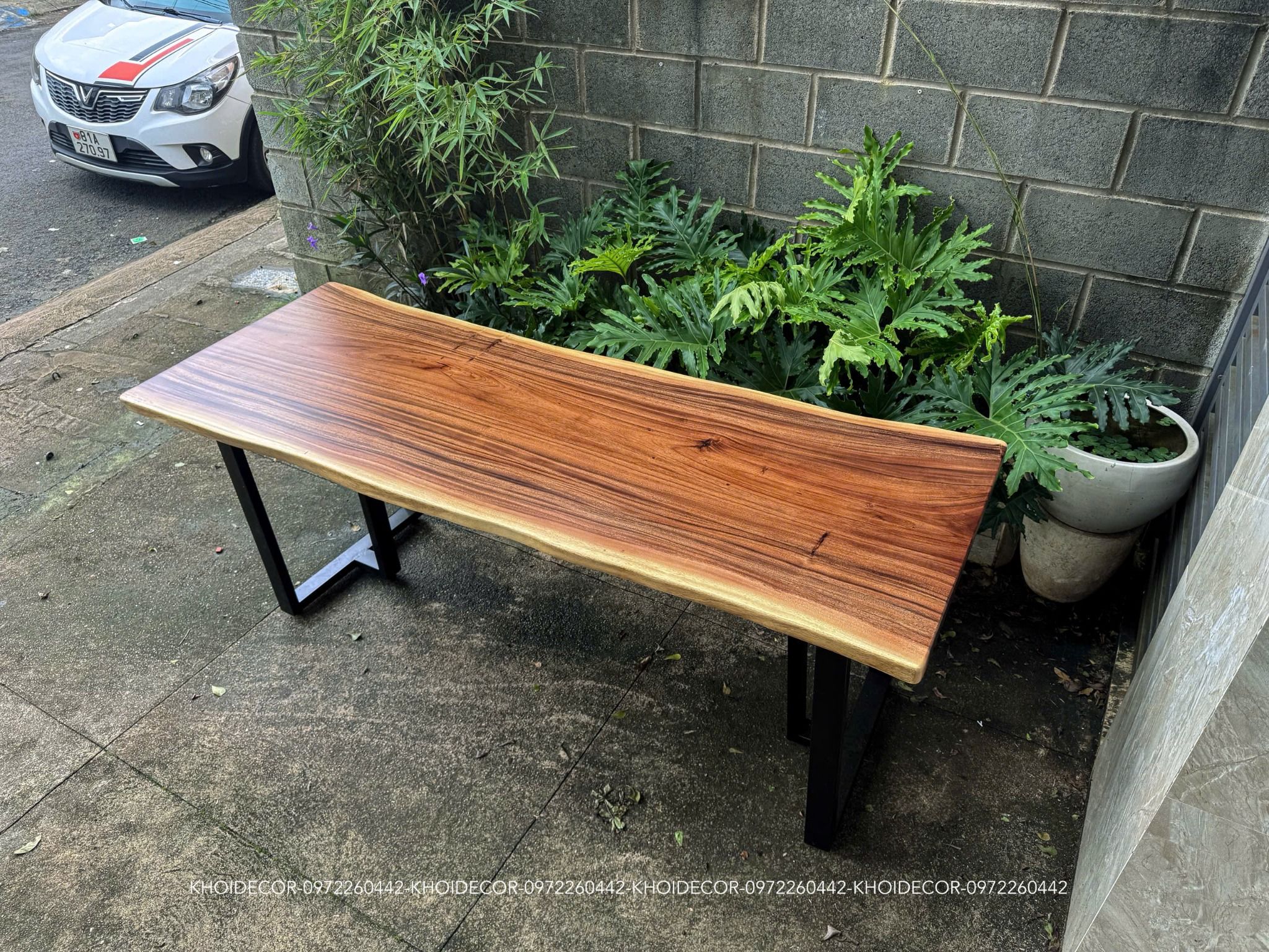  BÀN GỖ ME TÂY 200 x 70-75 x 5 cm 