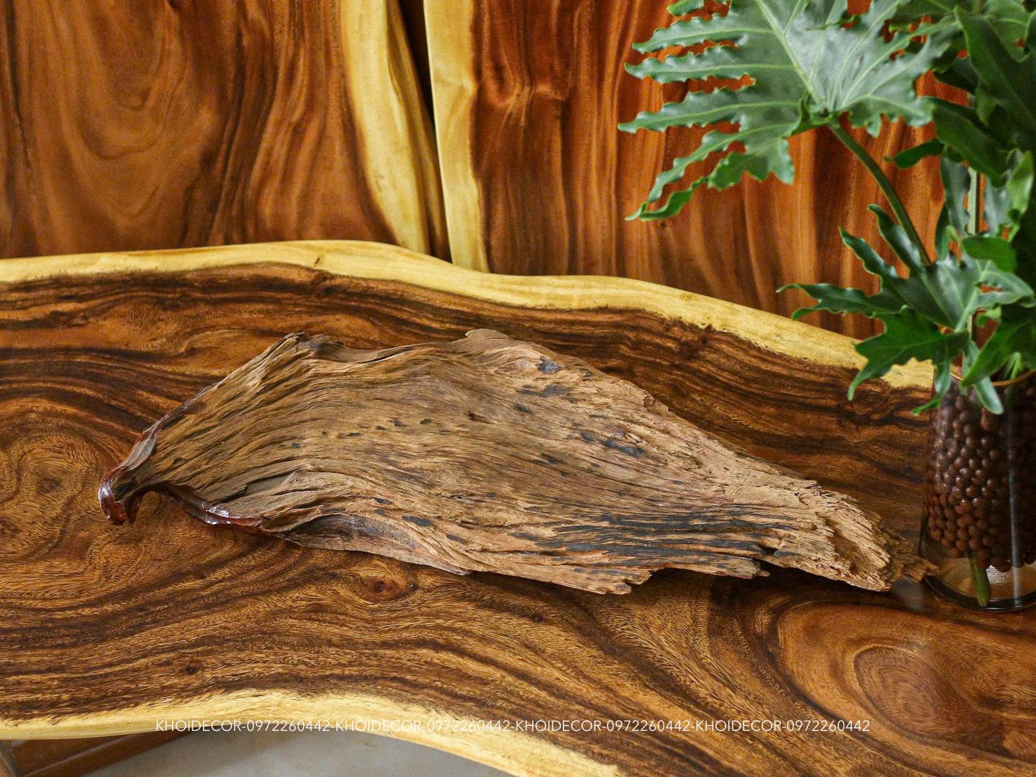  KHAY TRÀ GỖ HƯƠNG - N73 x R27 x D5 