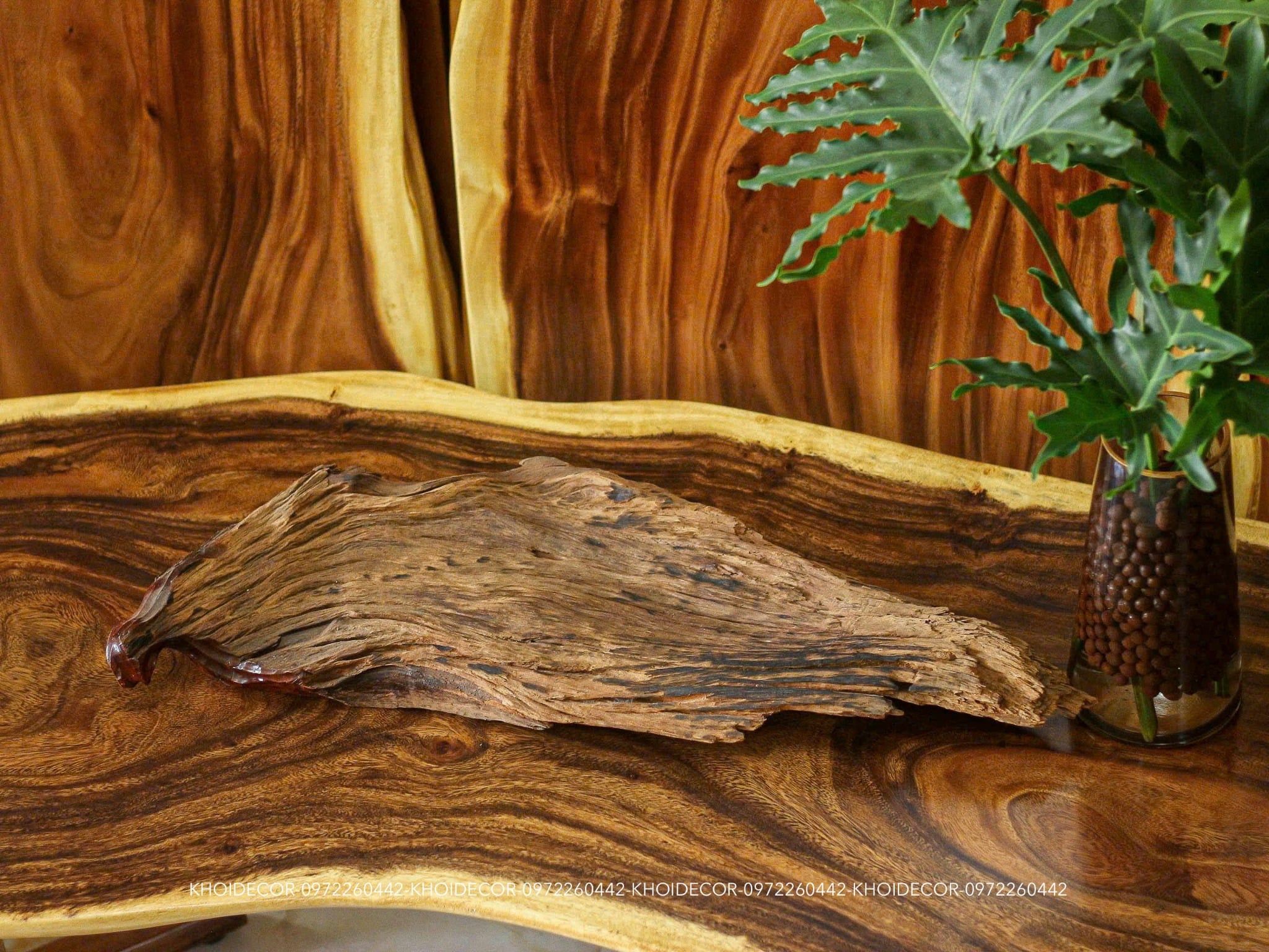  KHAY TRÀ GỖ HƯƠNG - N73 x R27 x D5 