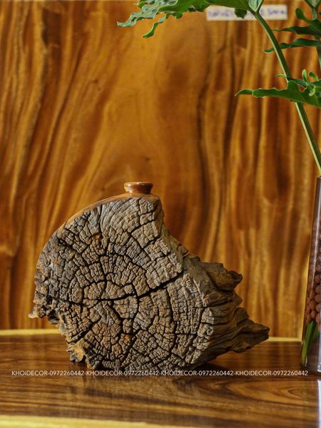  BÌNH GỖ CÀ TRÍCH - N30 x C24 x S9 