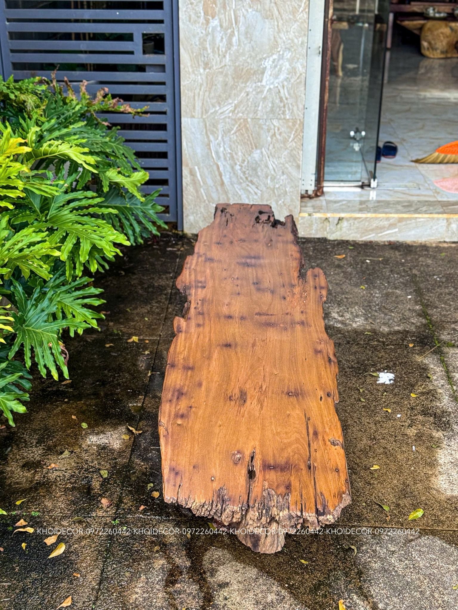  BÀN LŨA GỖ DỖI 212 x 39-55 x 7 cm 