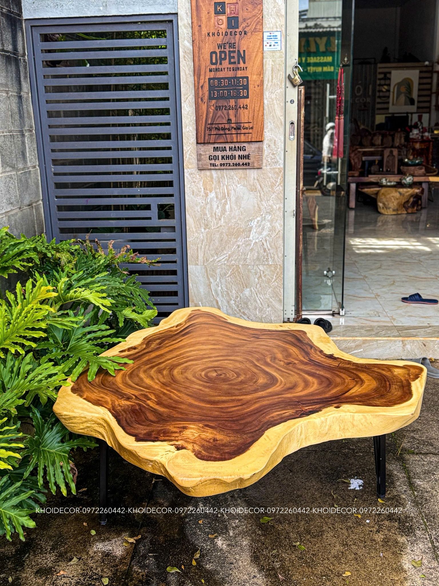  BÀN SOFA GỖ ME TÂY 160 - 114 x 10 cm 