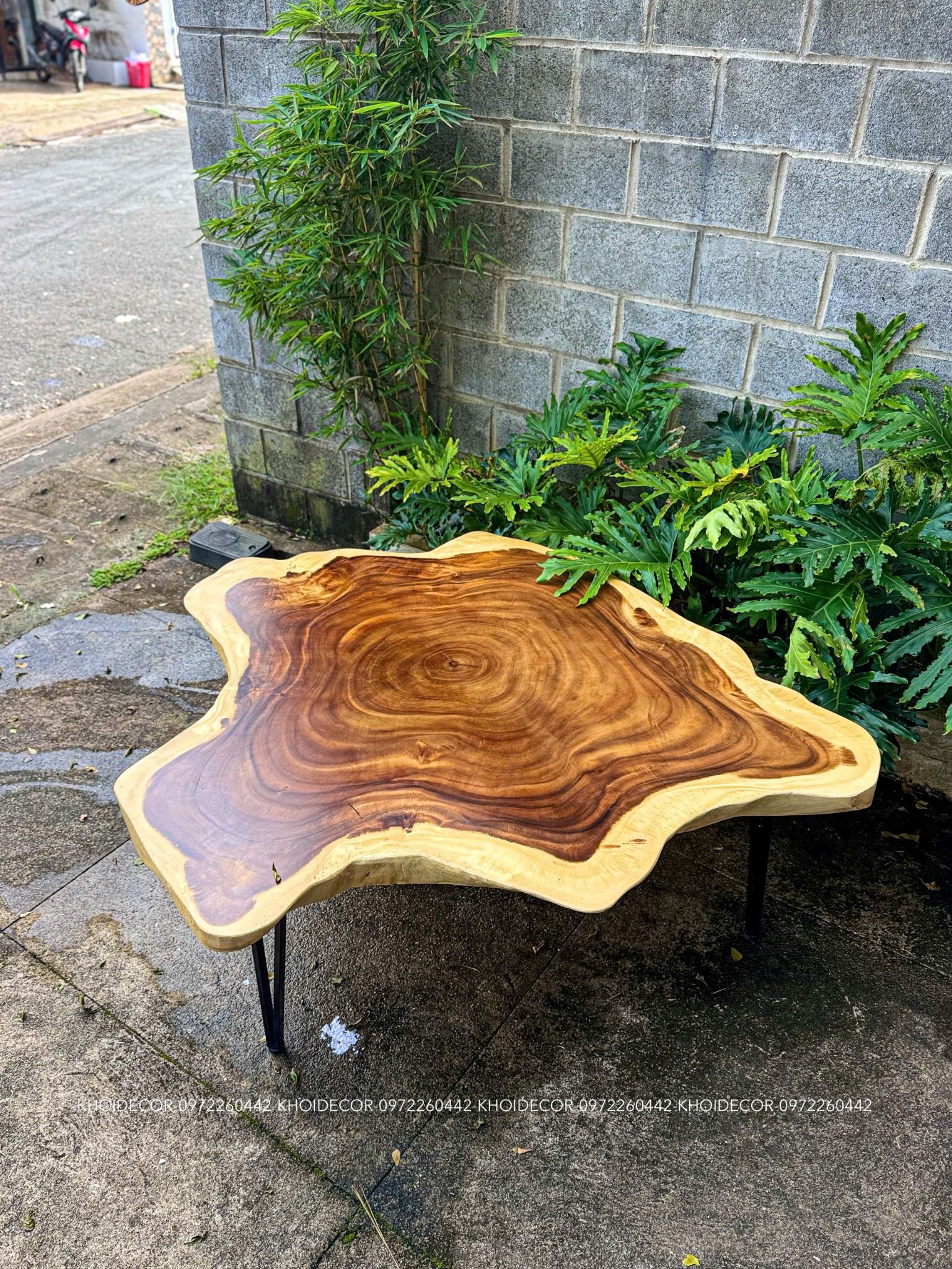  BÀN SOFA GỖ ME TÂY 160 - 114 x 10 cm 