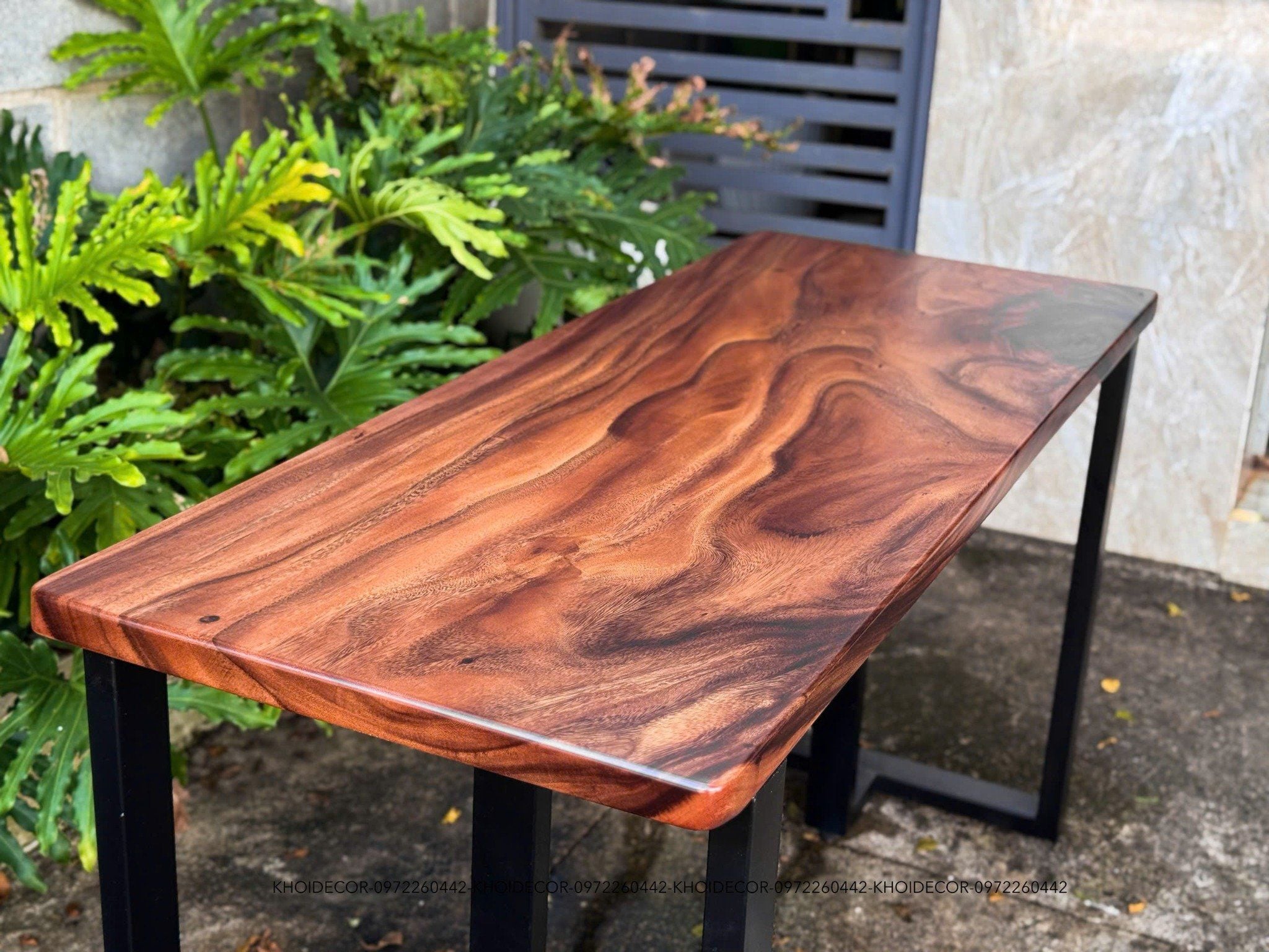  BÀN GỖ ME TÂY 140 x 55 x 3.5 cm 