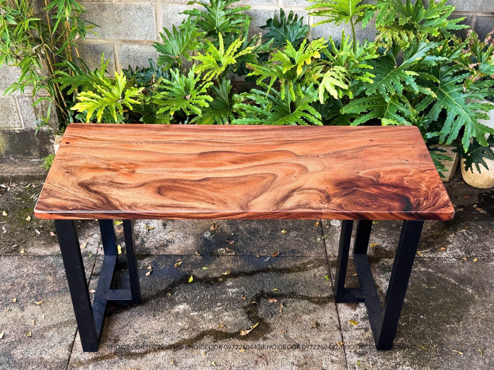  BÀN GỖ ME TÂY 140 x 55 x 3.5 cm 