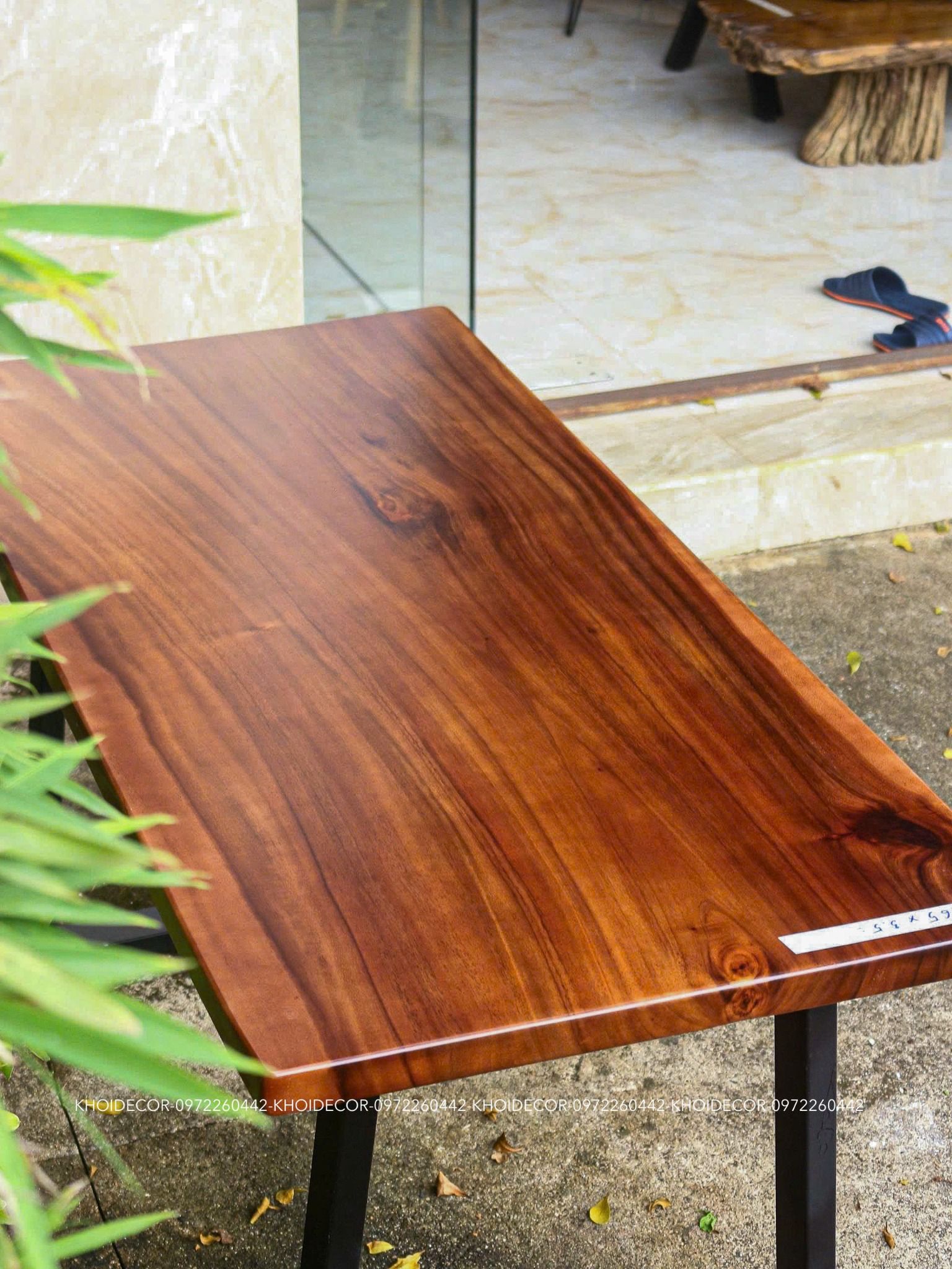  BÀN GỖ ME TÂY 140 x 65 x 3,5 cm 