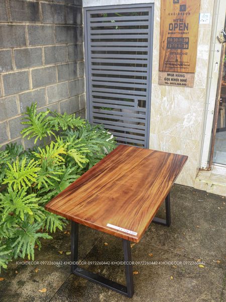  BÀN GỖ ME TÂY 120 x 70 x 3,5 cm 