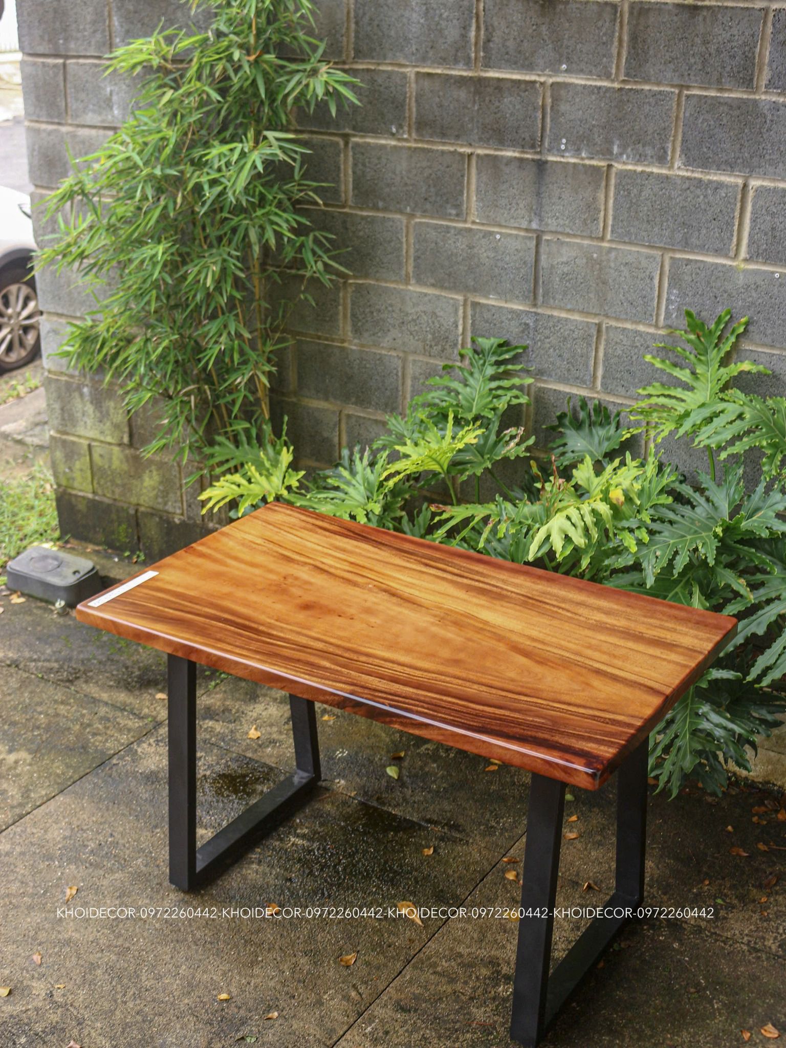  BÀN GỖ ME TÂY 120 x 70 x 3,5 cm 