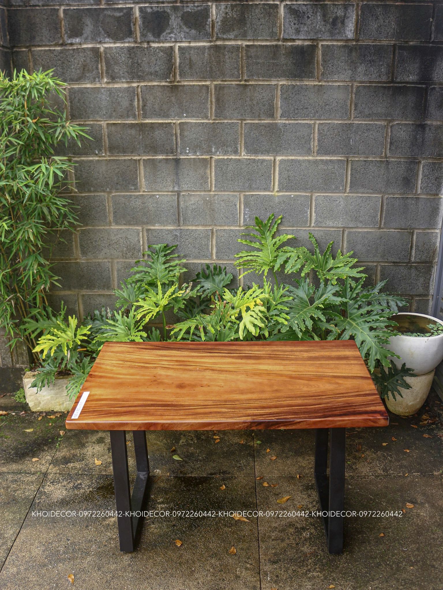  BÀN GỖ ME TÂY 120 x 70 x 3,5 cm 