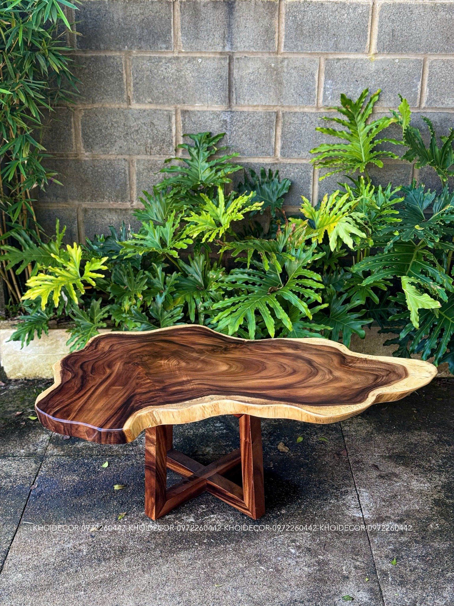  BÀN GỖ ME TÂY 125 x 65 x 5 cm 