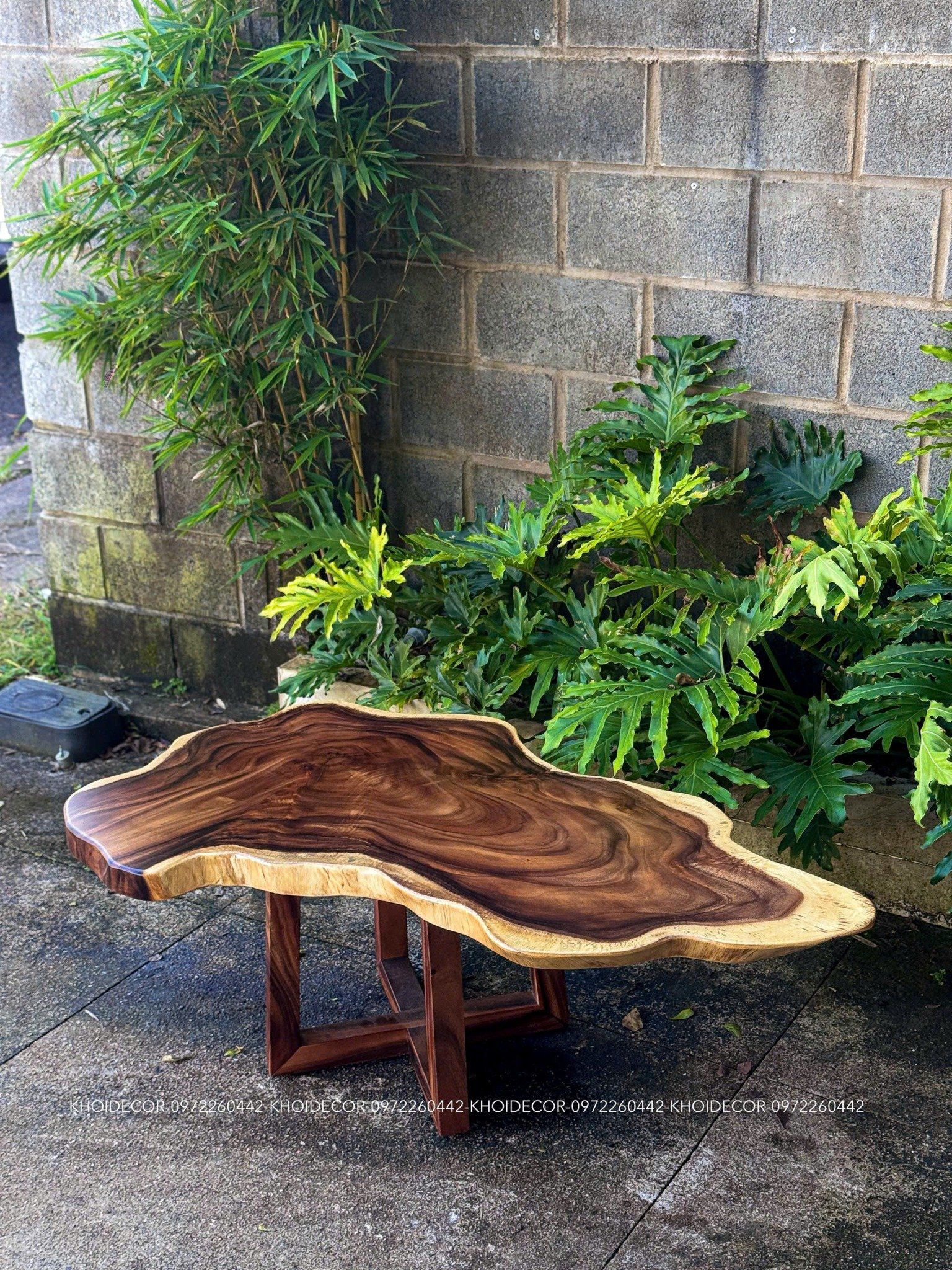  BÀN GỖ ME TÂY 125 x 65 x 5 cm 