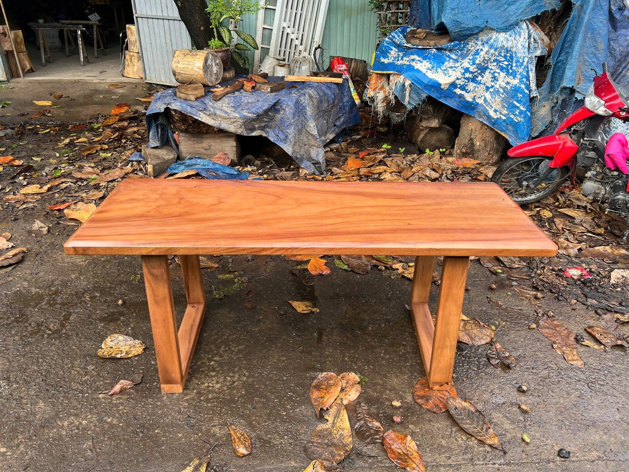  BÀN GỖ ME TÂY 180 x 65 x 5 cm 