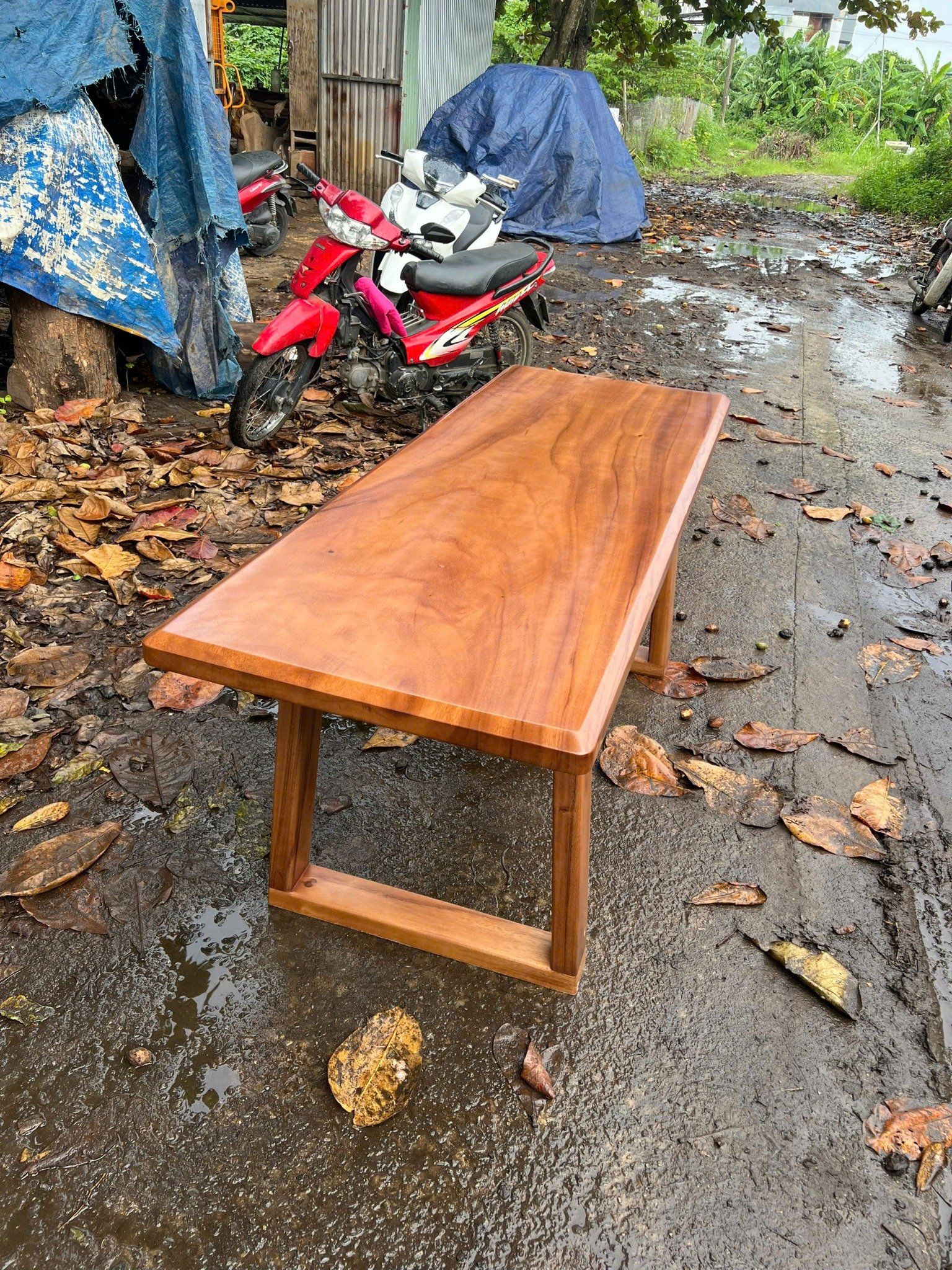  BÀN GỖ ME TÂY 180 x 65 x 5 cm 