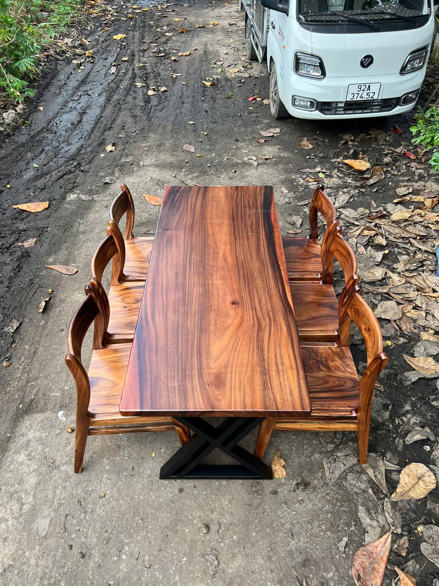  BÀN GỖ ME TÂY 170 x 70 x 5 cm 