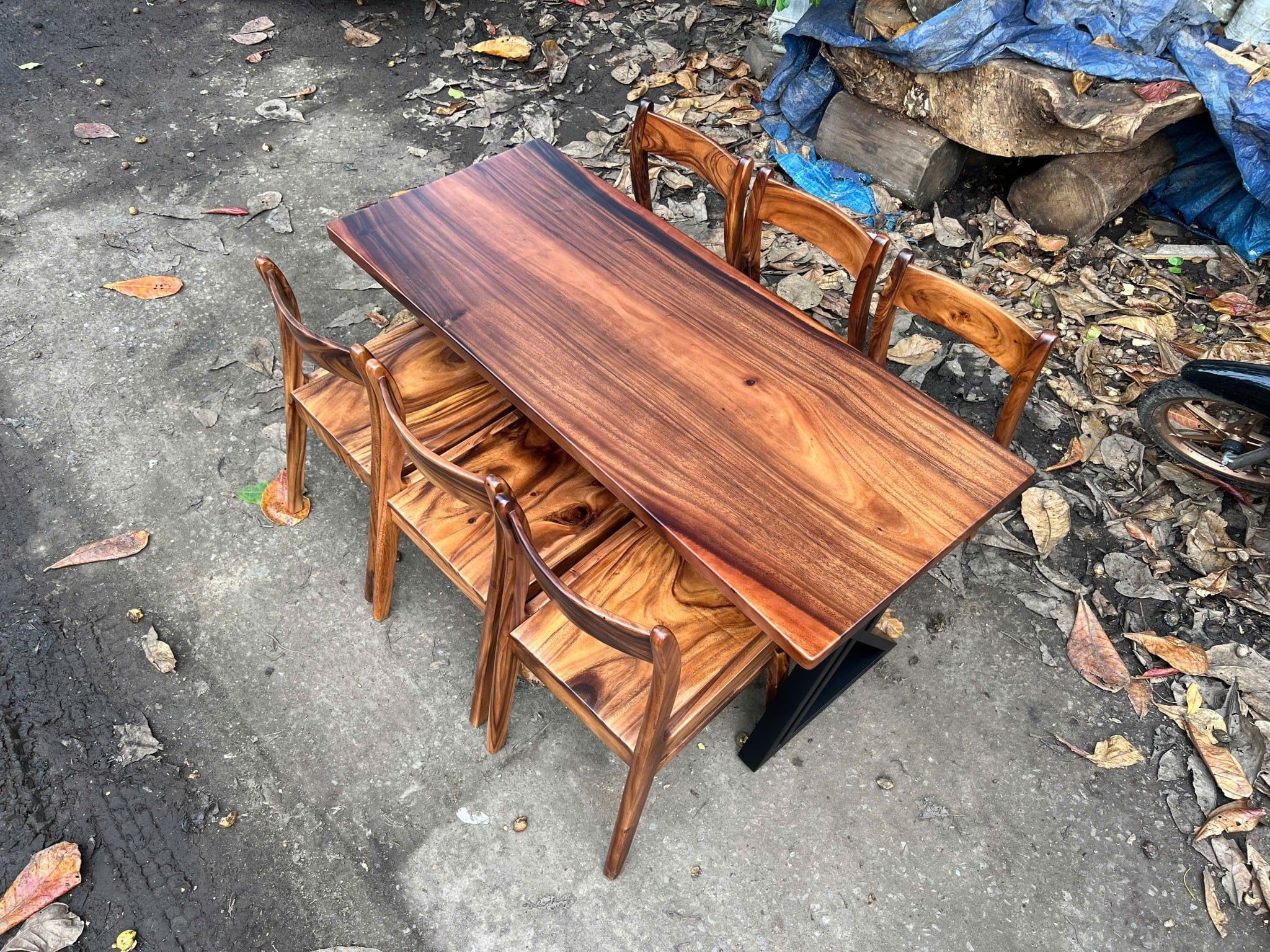  BÀN GỖ ME TÂY 170 x 70 x 5 cm 