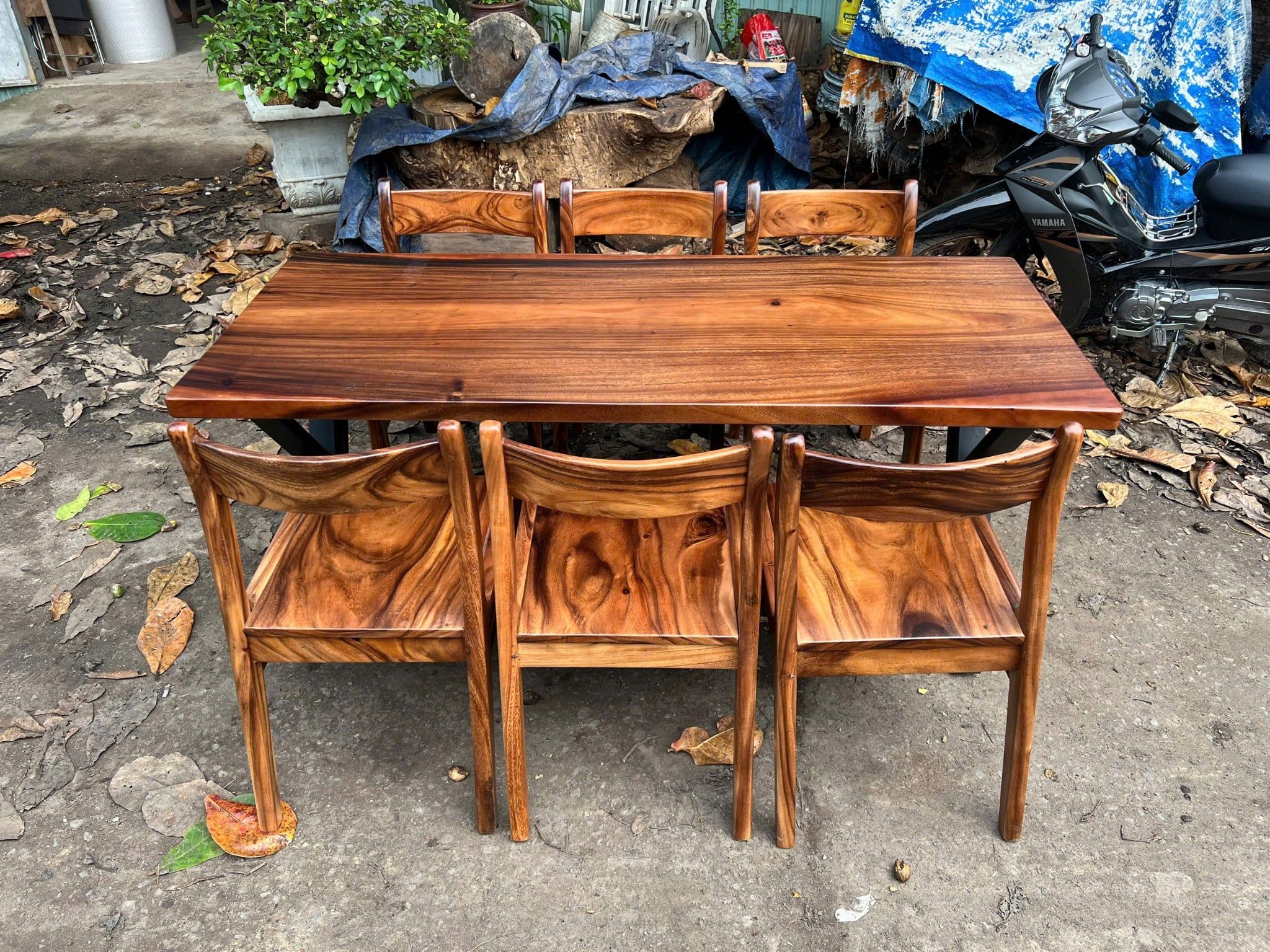  BÀN GỖ ME TÂY 170 x 70 x 5 cm 