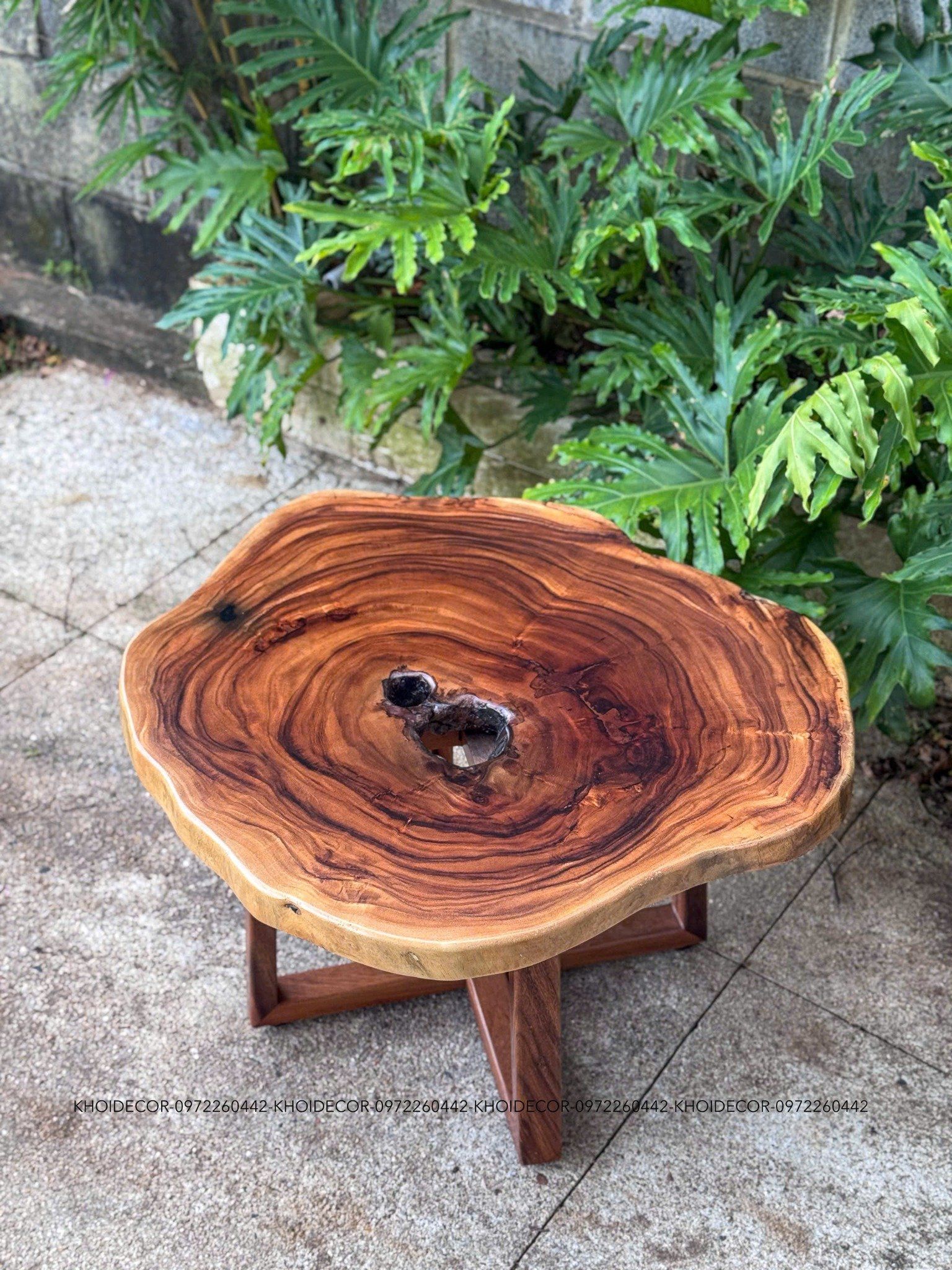  BÀN GỖ ME TÂY 75 x 65 x 5 cm 