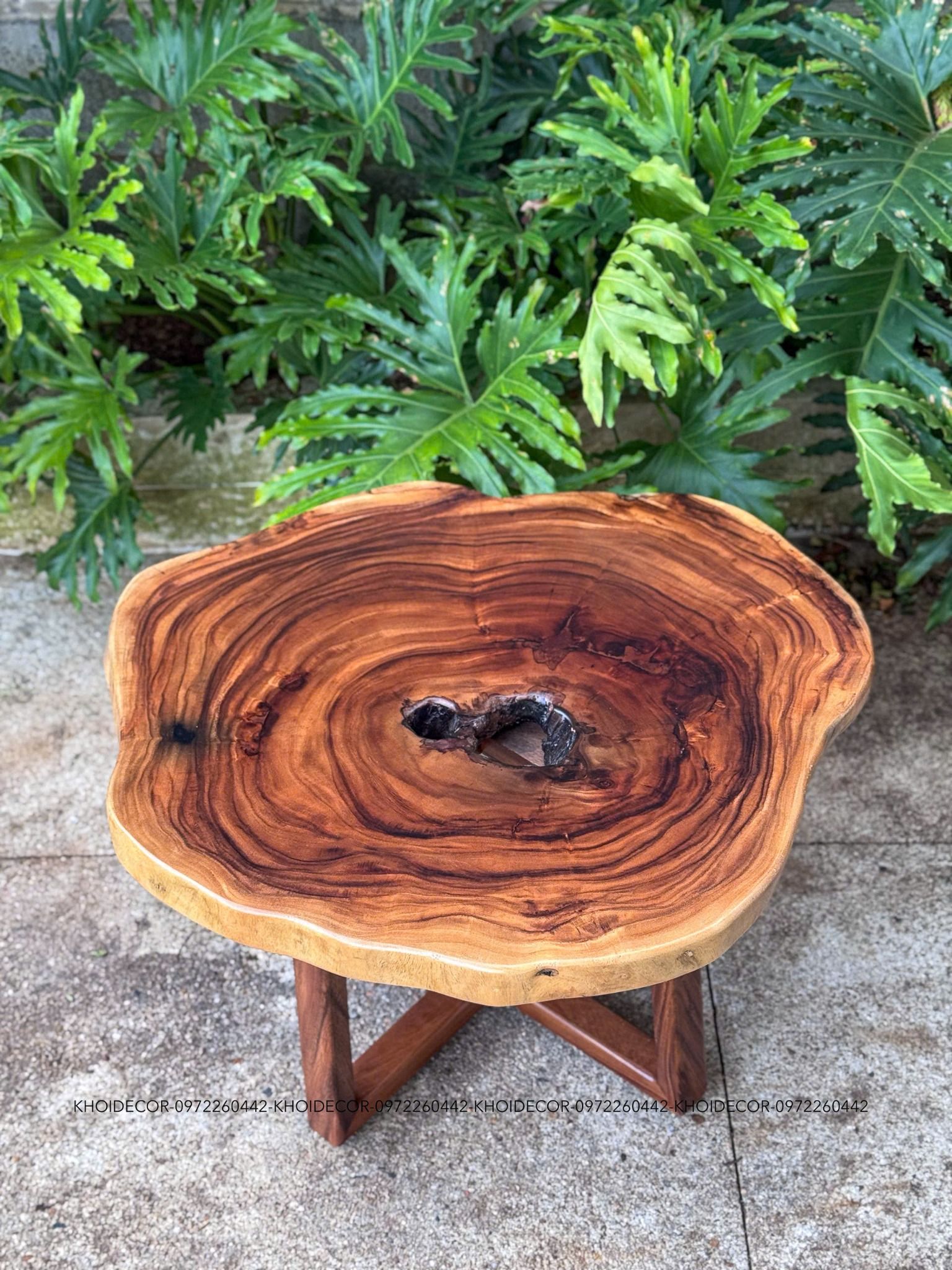  BÀN GỖ ME TÂY 75 x 65 x 5 cm 