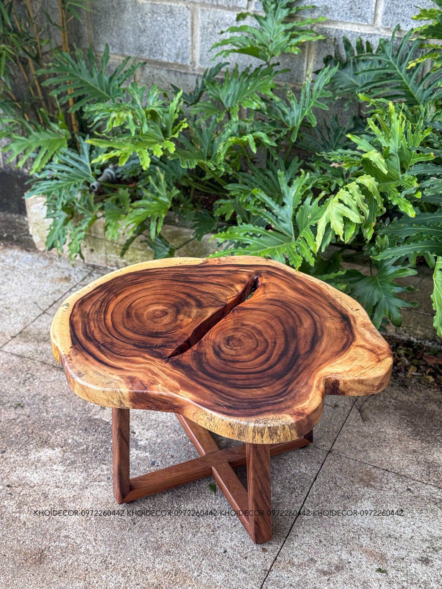  BÀN GỖ ME TÂY 80 x 60 x 5 cm 