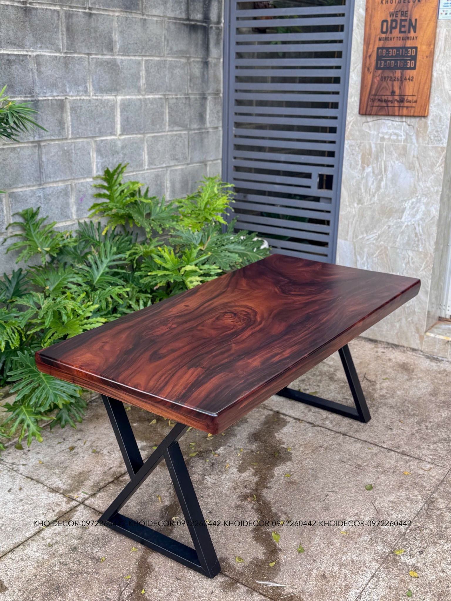  BÀN GỖ ME TÂY 162 x 80 x 3 cm 
