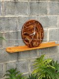  ĐỒNG HỒ TRÒN GỖ ME TÂY TREO TƯỜNG 