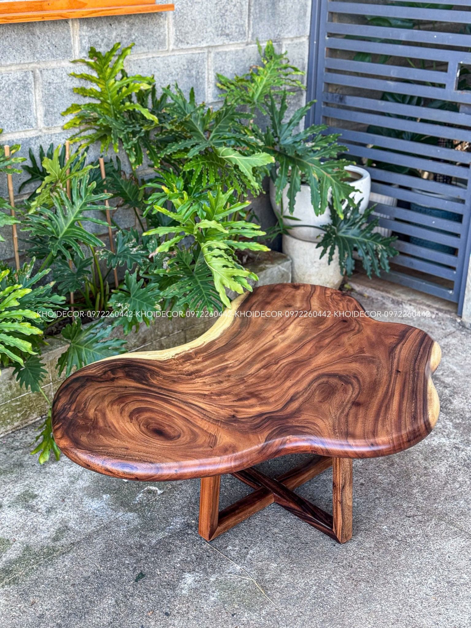  BÀN SOFA GỖ ME TÂY 116 x 72 x 5 cm 