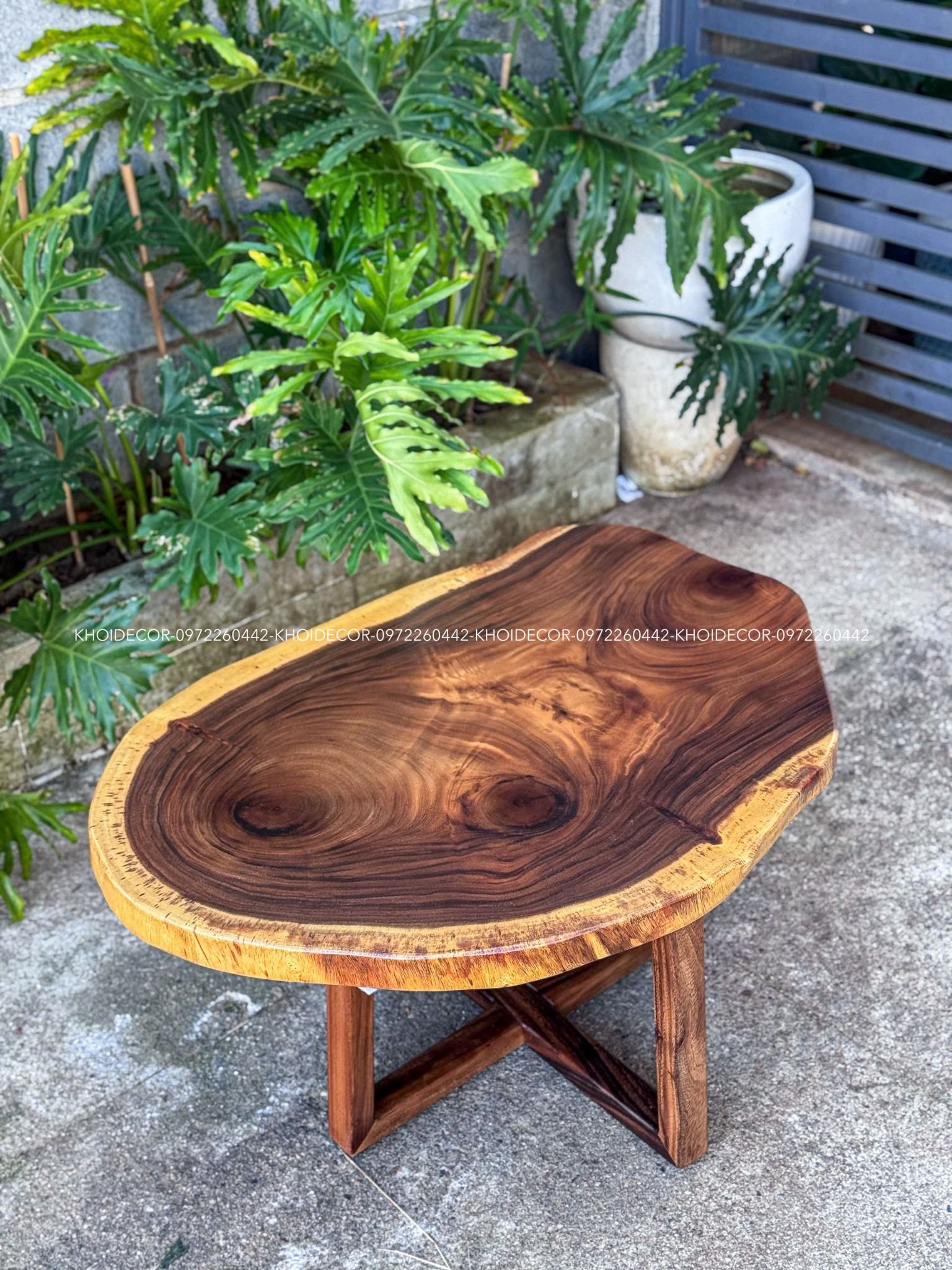  BÀN SOFA GỖ ME TÂY 90 x 63 x 5 cm 