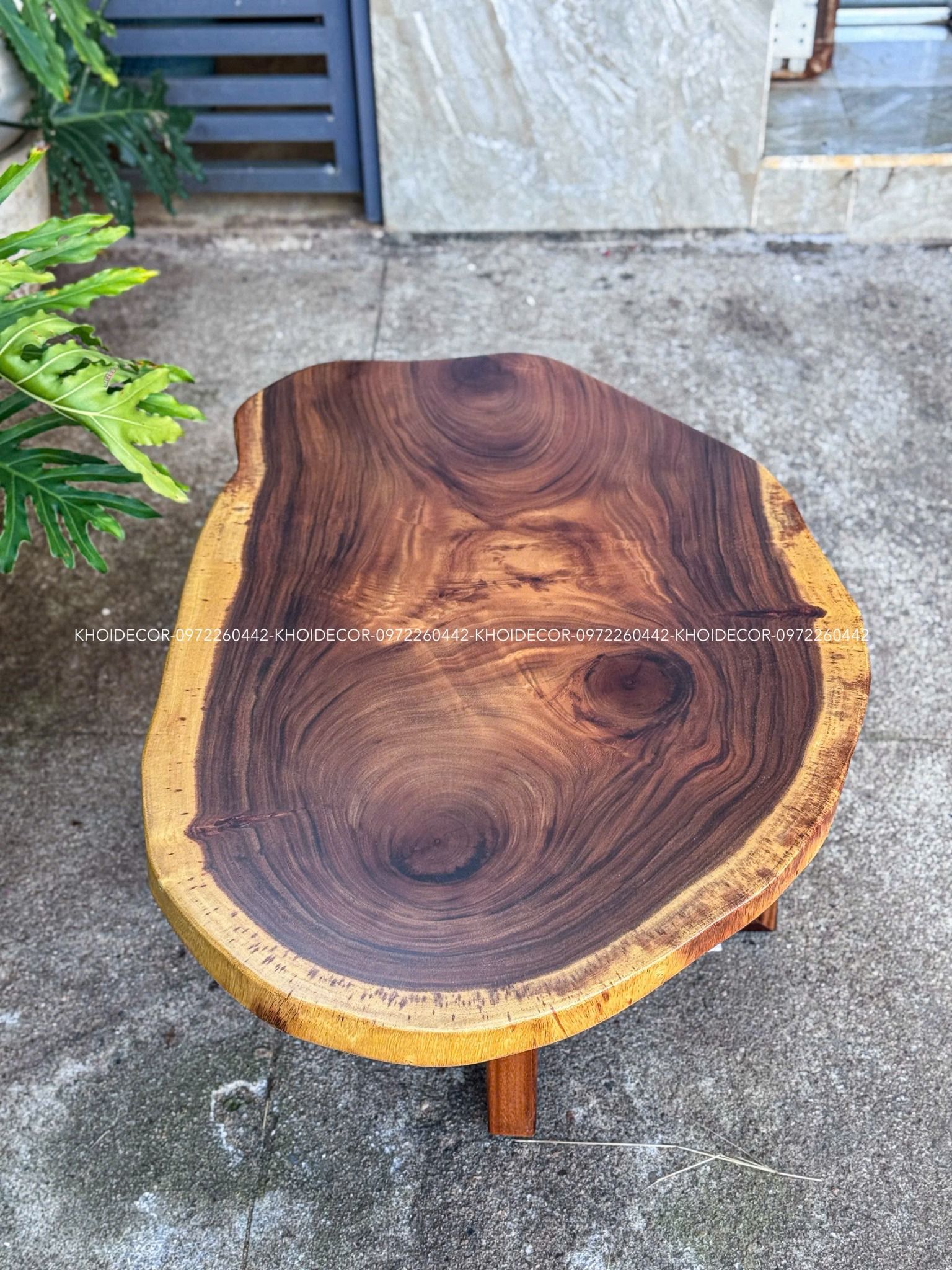  BÀN SOFA GỖ ME TÂY 90 x 63 x 5 cm 