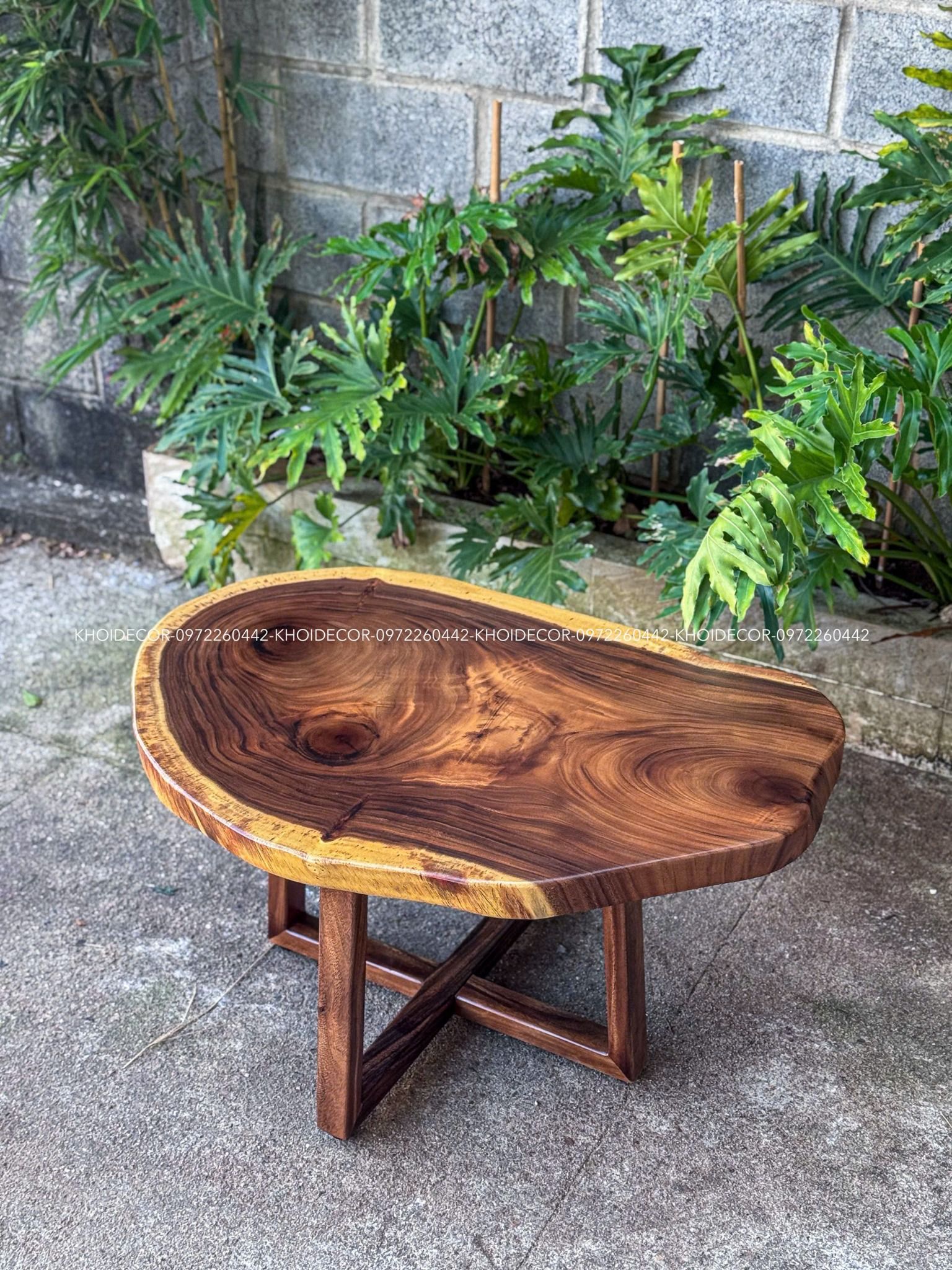  BÀN SOFA GỖ ME TÂY 90 x 63 x 5 cm 