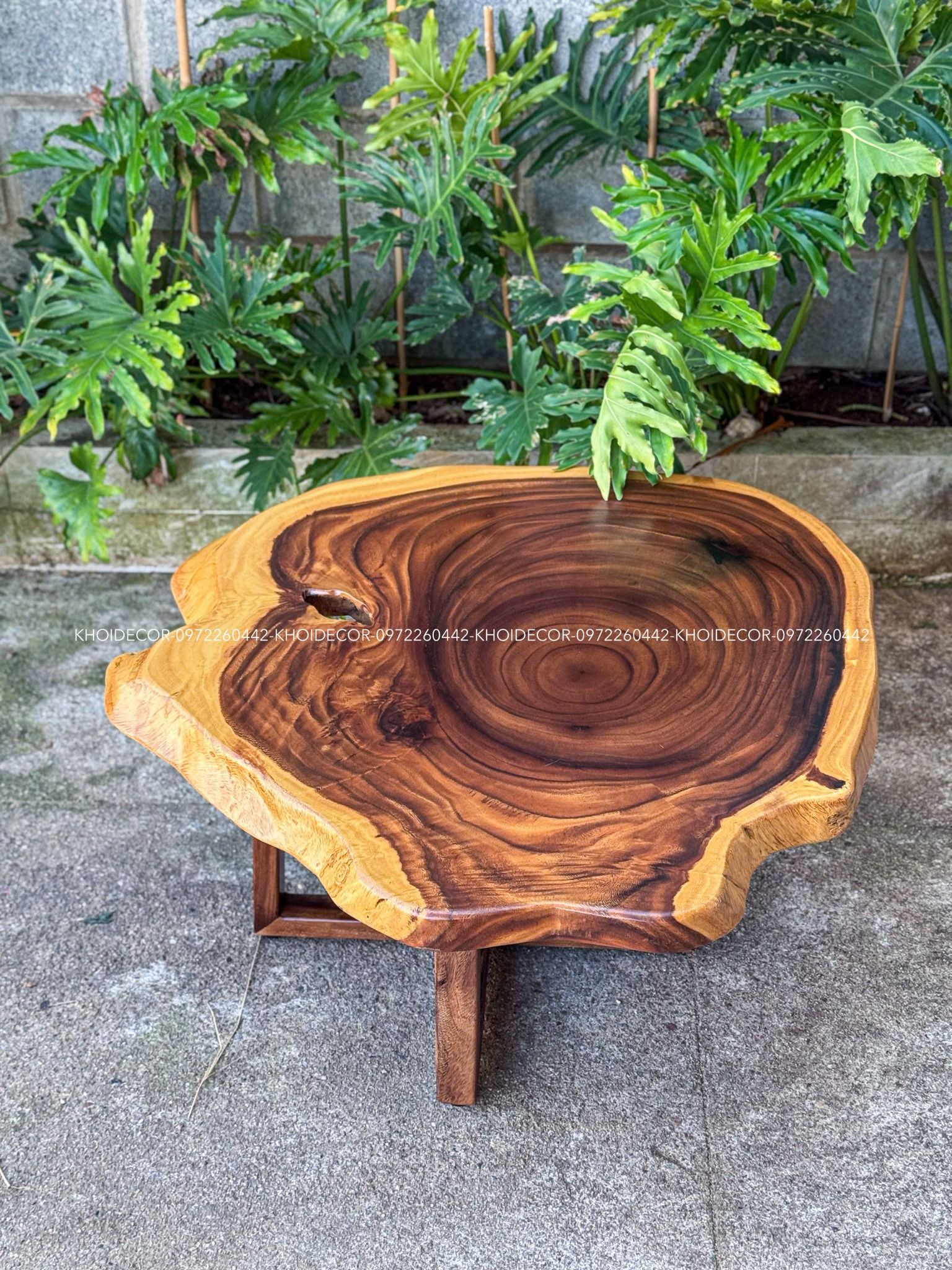  BÀN SOFA GỖ ME TÂY 90 x 80 x 5 cm 